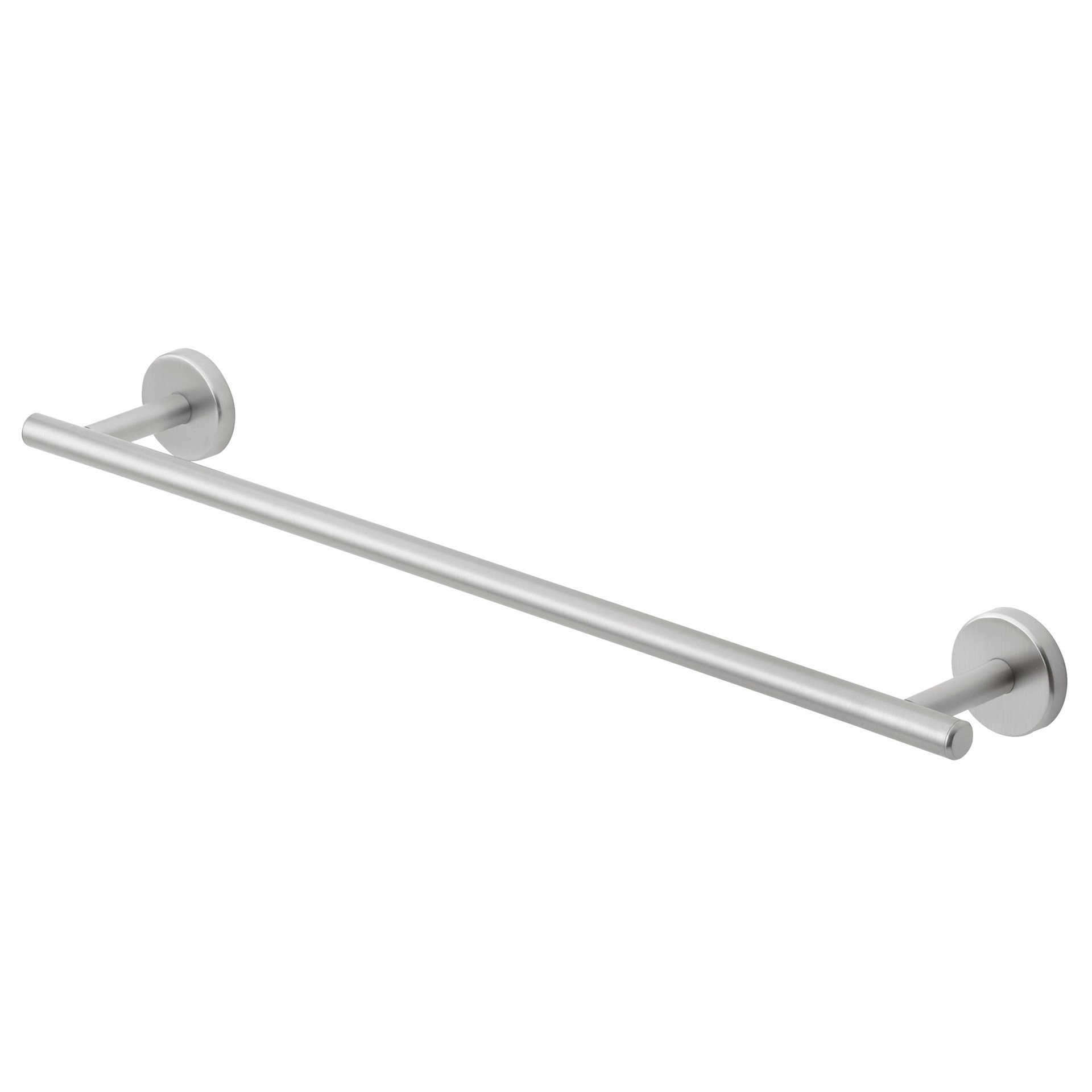 slide 5 of 6, allen + roth 3 -Piece Harlow Brushed Nickel Decorative Bathroom Hardware Set Towel Bar, Toilet Paper Holder, Towel Ring Included, 1 ct