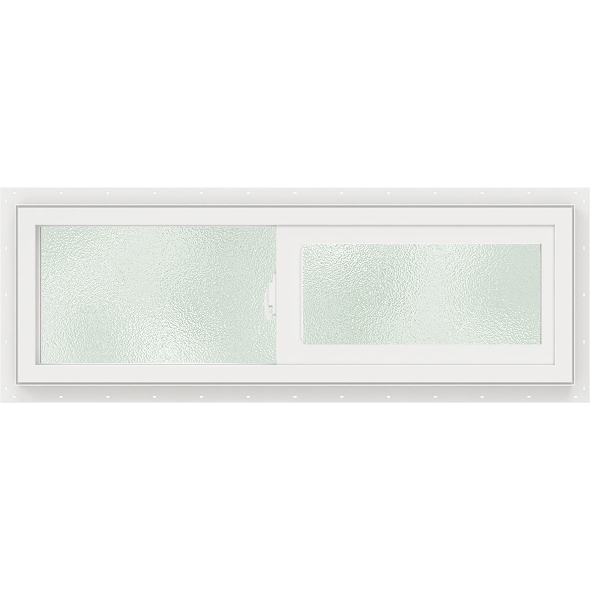 slide 2 of 6, JELD-WEN V-2500 Black Exterior White Interior Left-Handed Vinyl Sliding Window Annealed Glass (Full Screen Included), 1 ct