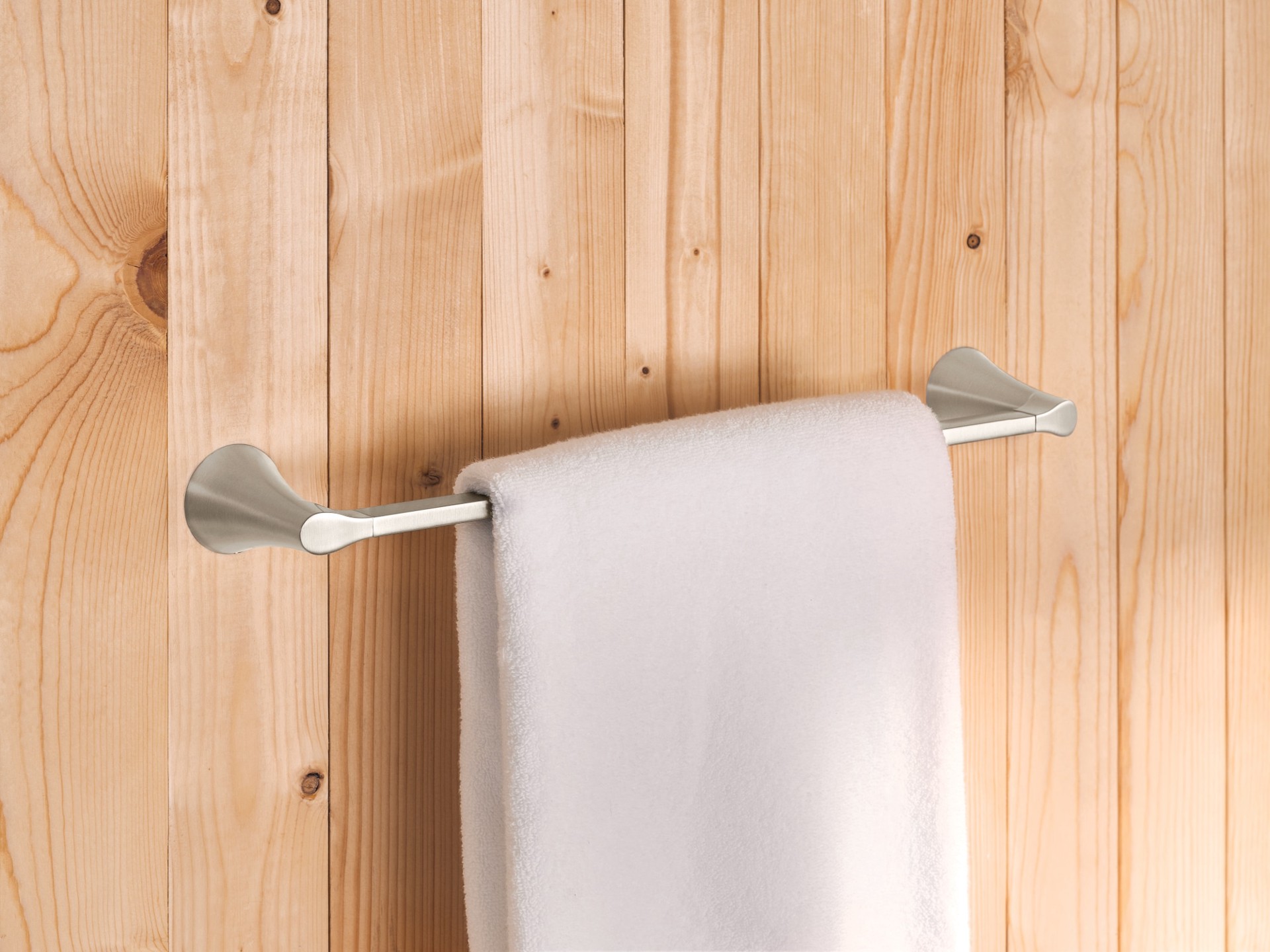 slide 2 of 6, Moen Graeden 18-in Brushed Nickel Wall mount Single Towel Bar, 1 ct