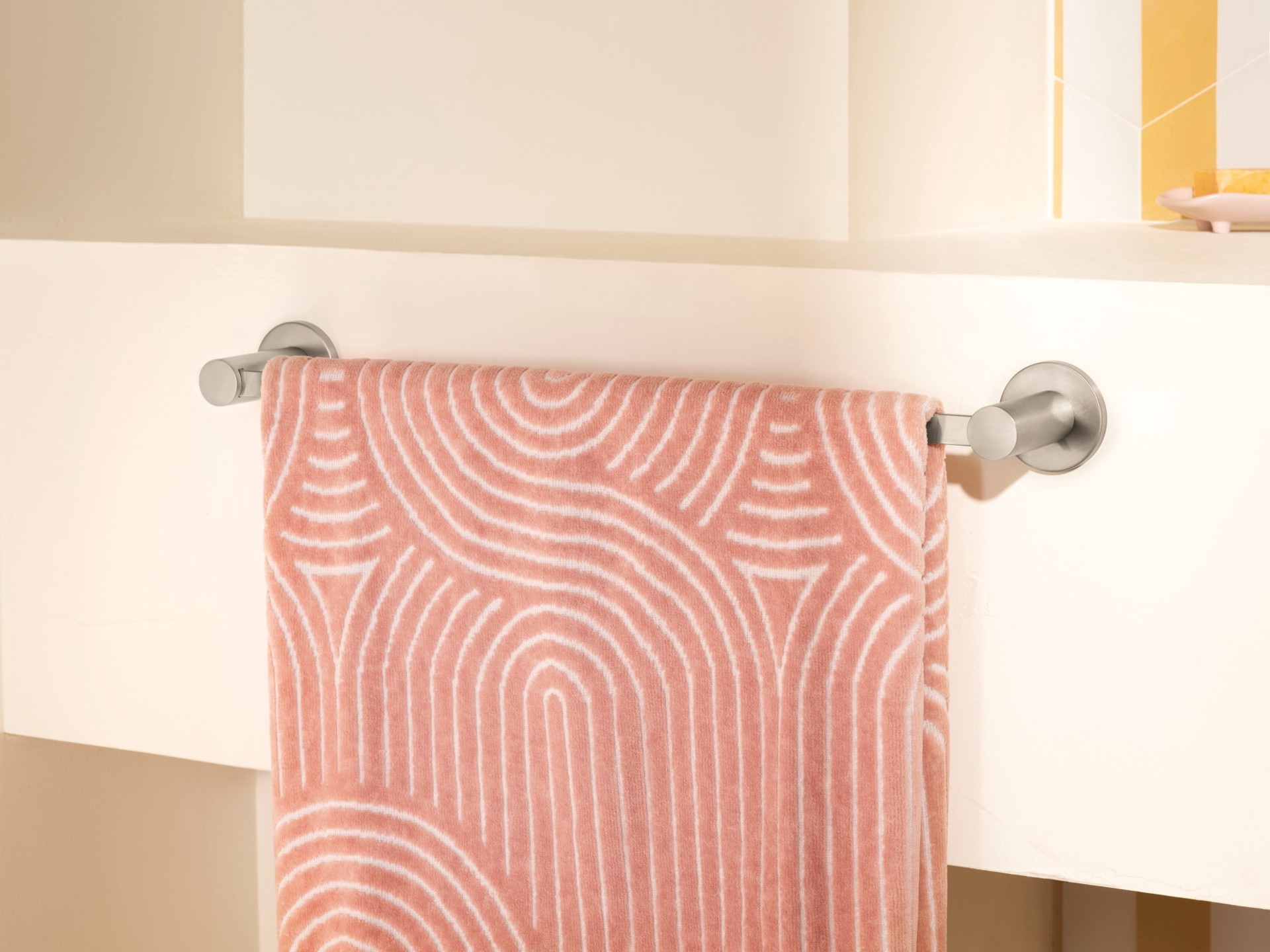 slide 2 of 6, Moen Avri 18-in Brushed Nickel Wall mount Single Towel Bar, 1 ct