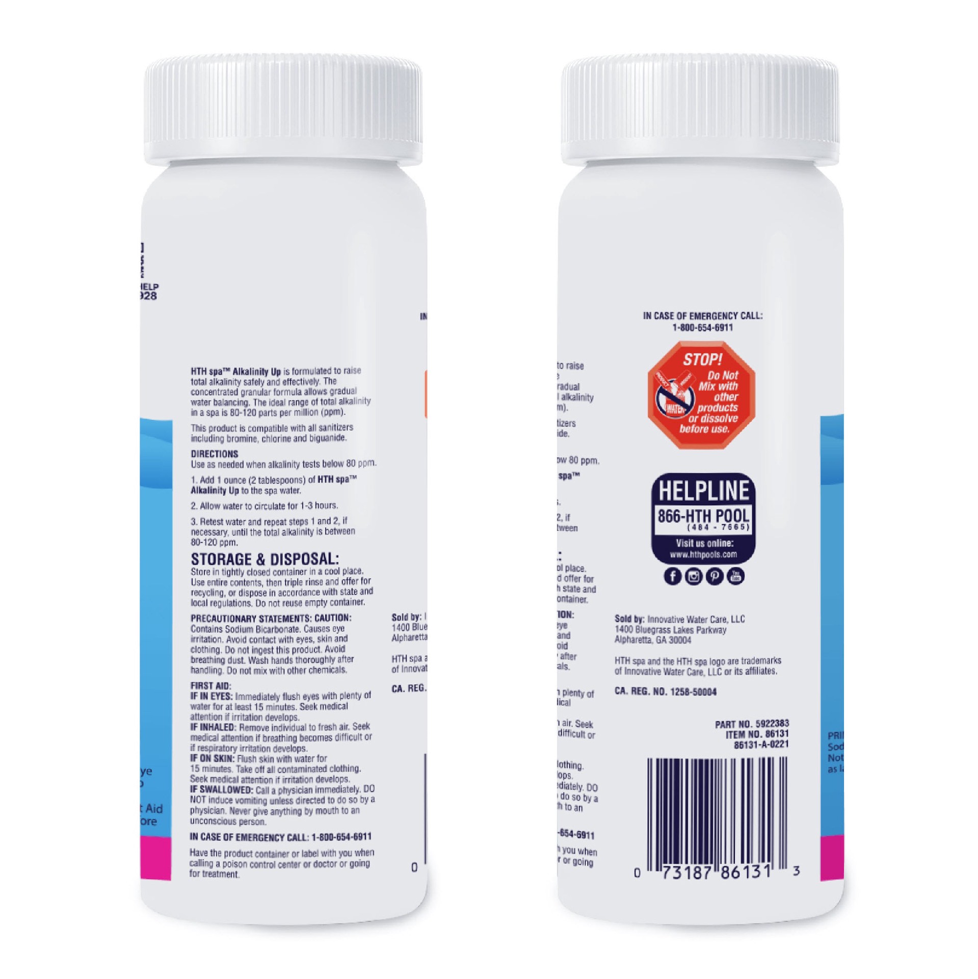 slide 2 of 6, HTH 1.25 Pound(s) Low Odor Spa and Hot Tub Chemical Alkalinity Up Spa Balancer, 1 ct