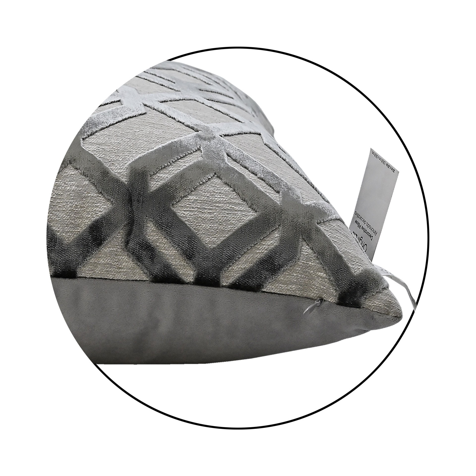 slide 4 of 6, Origin 21 20-in x 20-in Gray Square Indoor Decorative Pillow, 1 ct