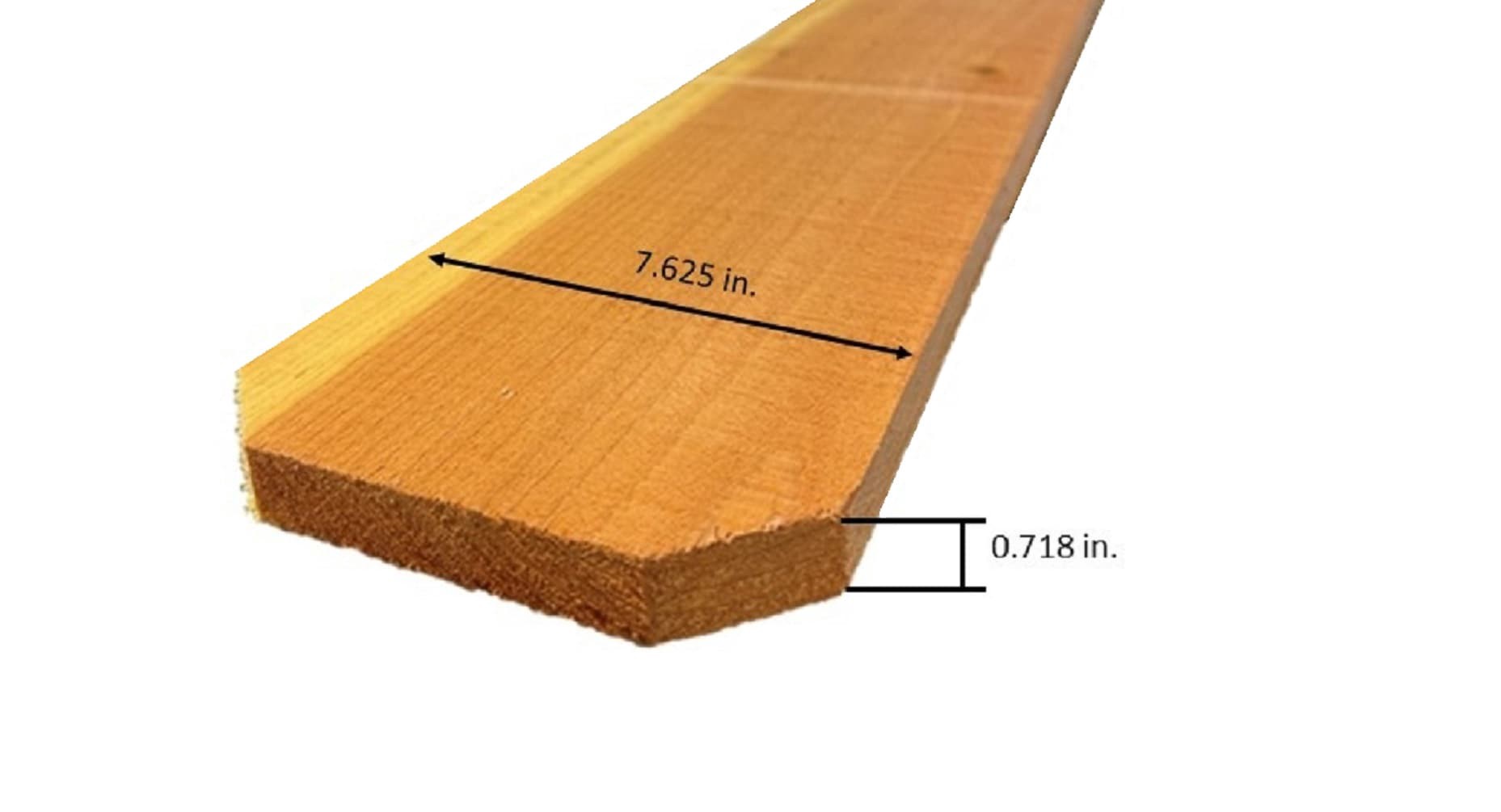 slide 5 of 6, 3/4-in x 7-1/2-in x 5-ft Redwood Dog ear Fence Picket, 1 ct