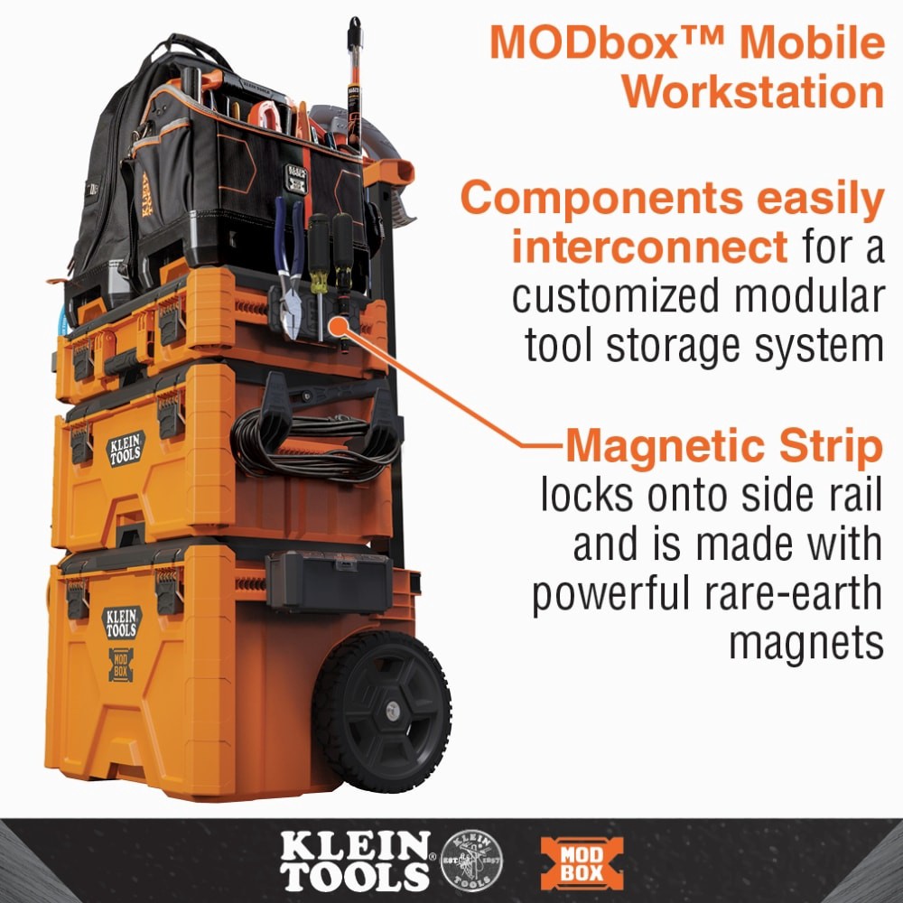 slide 4 of 6, Klein Tools MODbox Magnetic Strip Rail Attachment, 1 ct