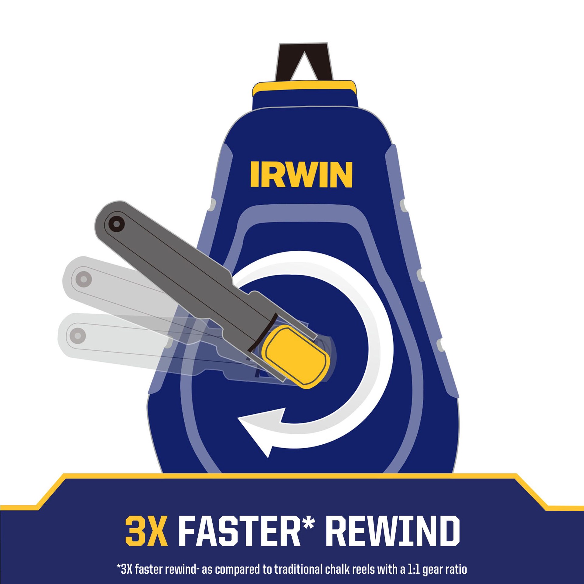 slide 5 of 6, IRWIN STRAIT-LINE COMPACT 3:1 30-ft Chalk Reel, 1 ct