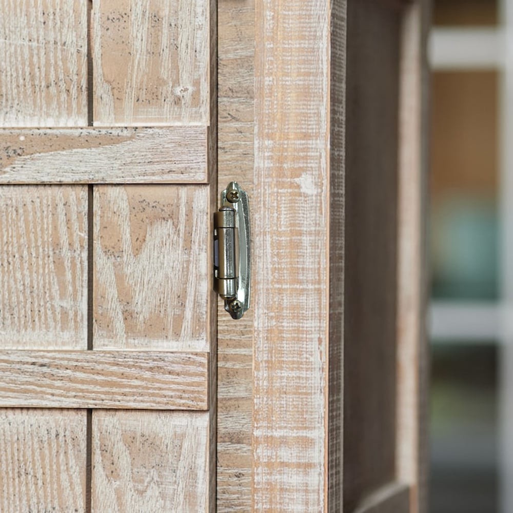 slide 2 of 6, RELIABILT 200-Degree Adjustable Overlay Overlay Surface Self-Closing Satin Brass Cabinet Hinge, 5 Pair(s) 10 -Pieces, 1 ct