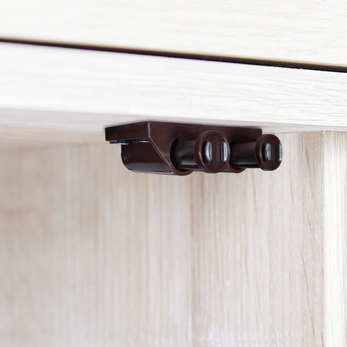 slide 4 of 6, RELIABILT 58-mm Brown Magnetic catch Cabinet Latch, 1 ct