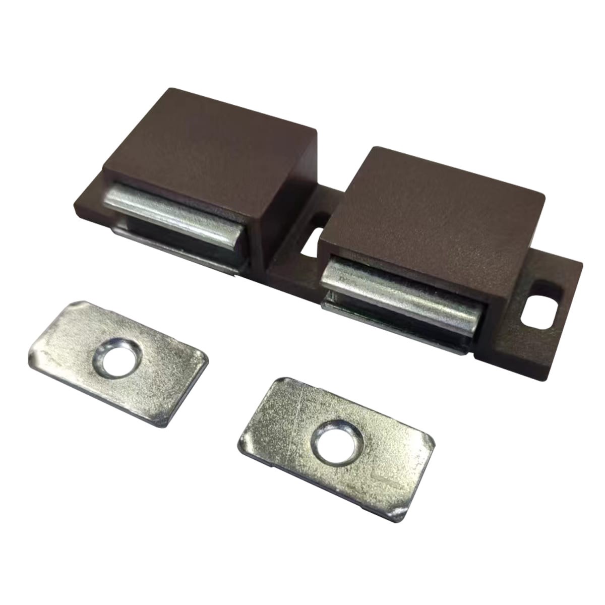 slide 1 of 6, RELIABILT 73-mm Brown Magnetic catch Cabinet Latch, 1 ct