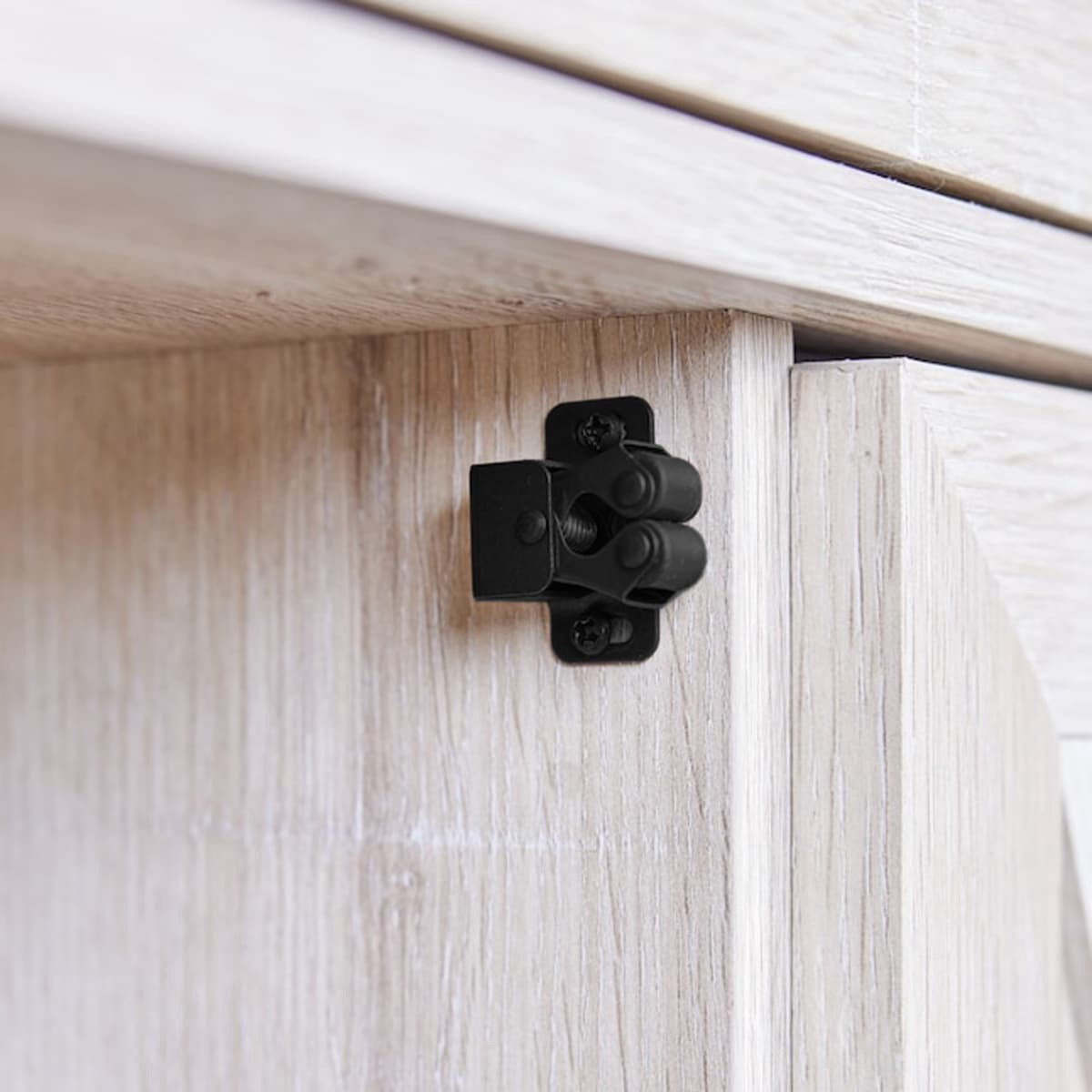 slide 3 of 6, RELIABILT 36-mm Black Roller catch Cabinet Latch, 1 ct