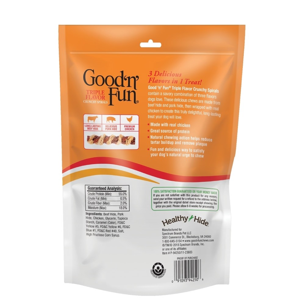 slide 4 of 6, Good 'n' Fun Crunchy treats for Dog Chicken Flavor, 1 ct