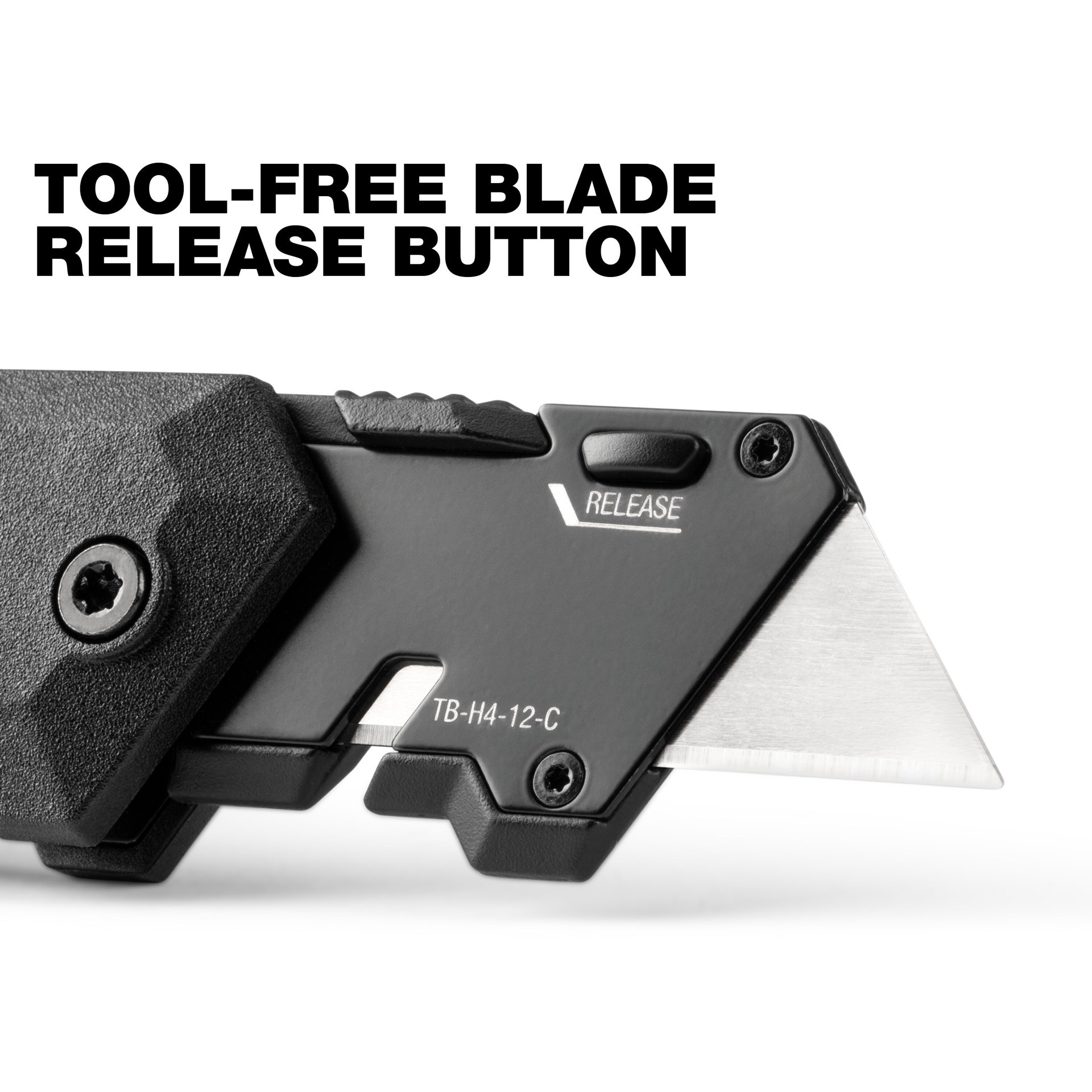 slide 6 of 6, TOUGHBUILT Sub-Compact 3/4-in 1 -Blade Folding Utility Knife, 1 ct