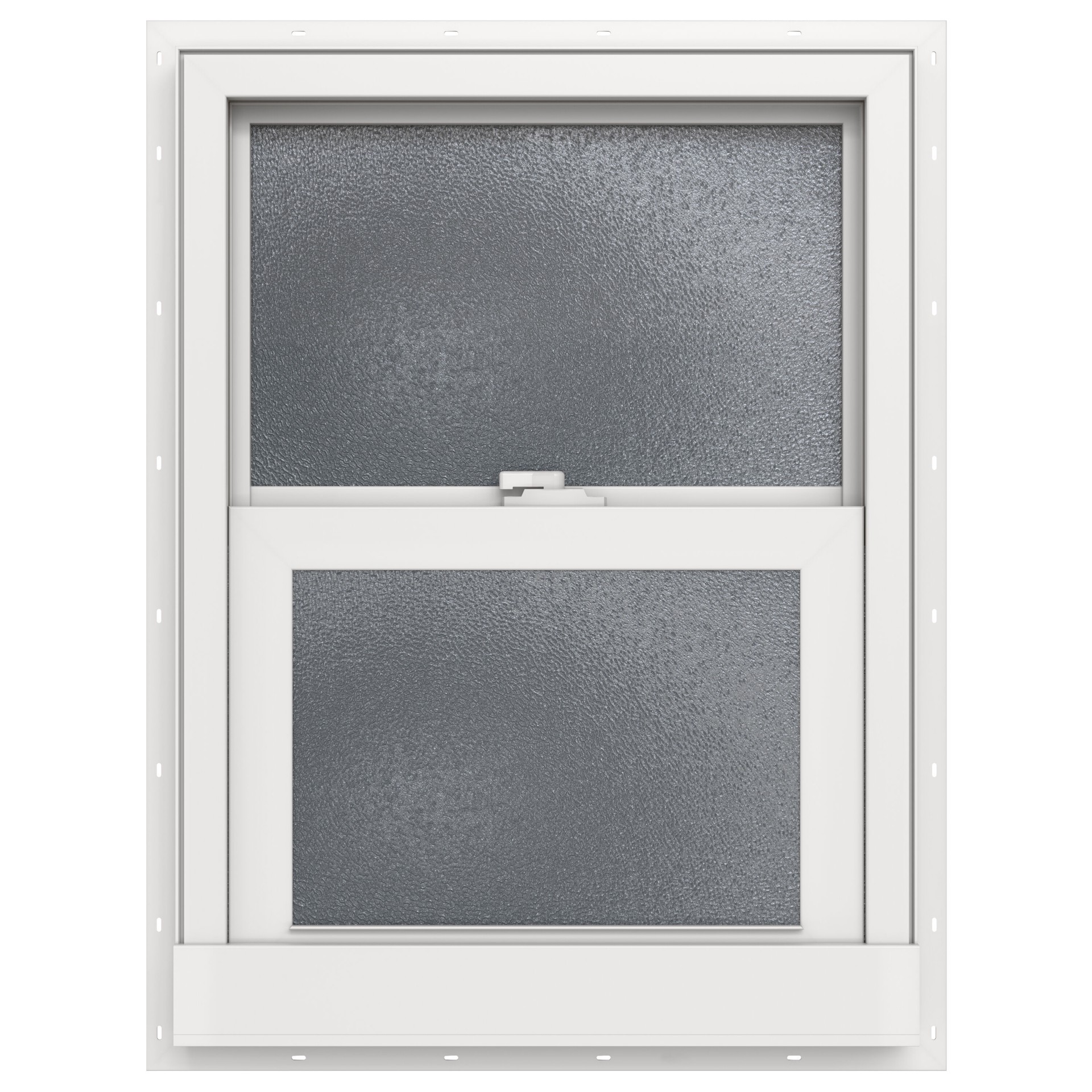 slide 2 of 6, JELD-WEN Premium Atlantic Vinyl 17-7/8-in x 24-3/4-in Bronze Exterior Vinyl New Construction Single Hung Window Impact Resistant Low-E Double Pane Glass (Half Screen Included) Hurricane Approved, 1 ct