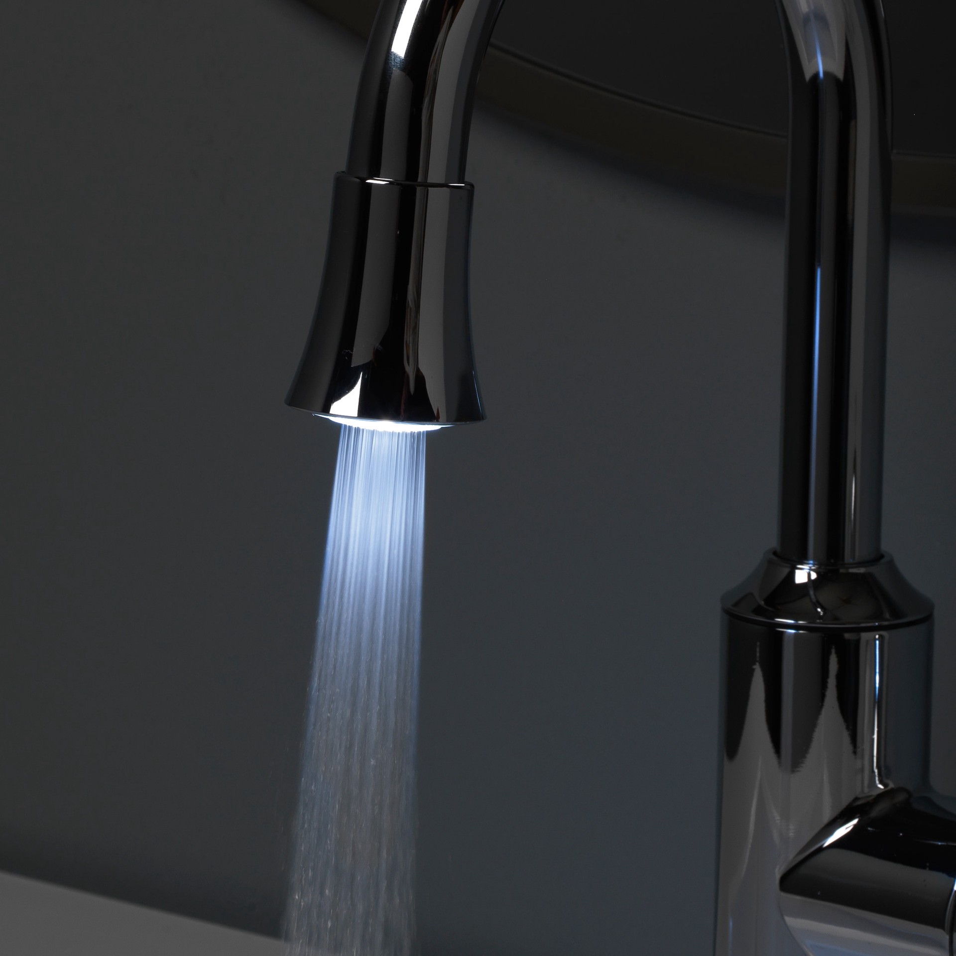 slide 6 of 6, allen + roth Brookes Chrome 4-in centerset 1-handle WaterSense High-arc Residential Handle Bathroom Sink Faucet with Drain with Deck Plate, 1 ct