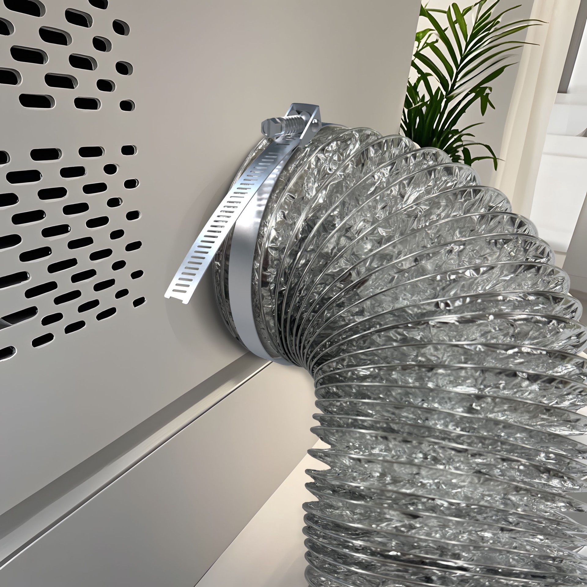 slide 3 of 6, RELIABILT Indoor hook-up and outdoor exhaust Dryer Vent Kit, 1 ct