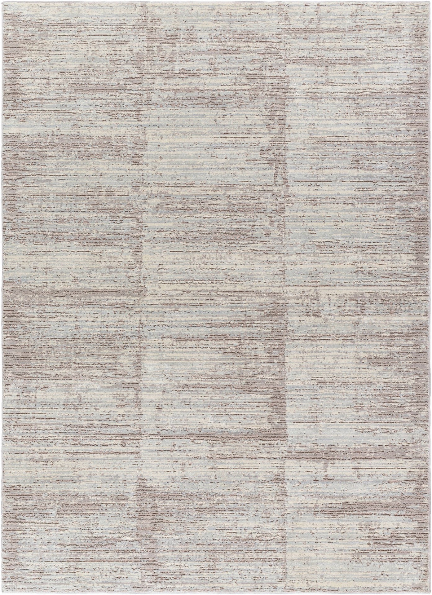 slide 3 of 6, allen + roth Linear Lassen 5 x 8 (ft) Loomed Tan Rectangular Indoor Abstract Industrial Machine washable Pet Friendly Area rug, 1 ct