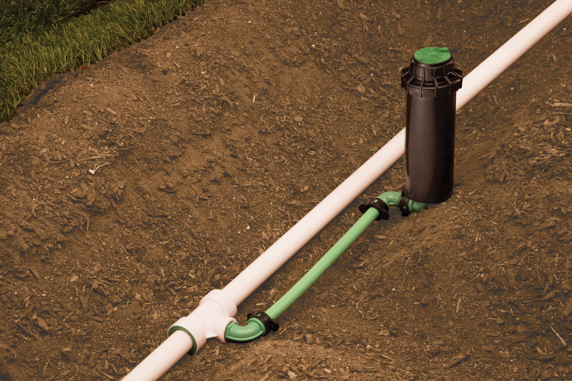 slide 6 of 6, Orbit 1/2-in Press x 1/2-in Schedule 40 90-Degree PVC Tee, 1 ct