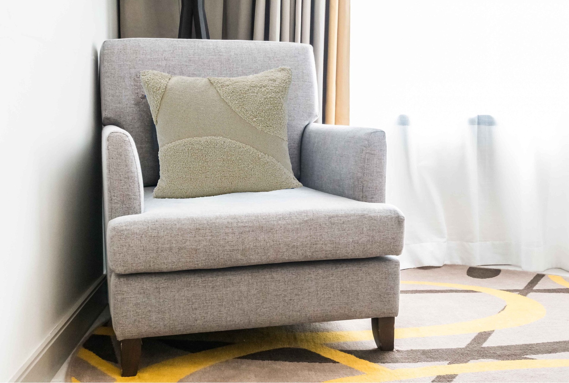 slide 2 of 6, Origin 21 18-in x 18-in Ivory Square Indoor Decorative Pillow, 1 ct