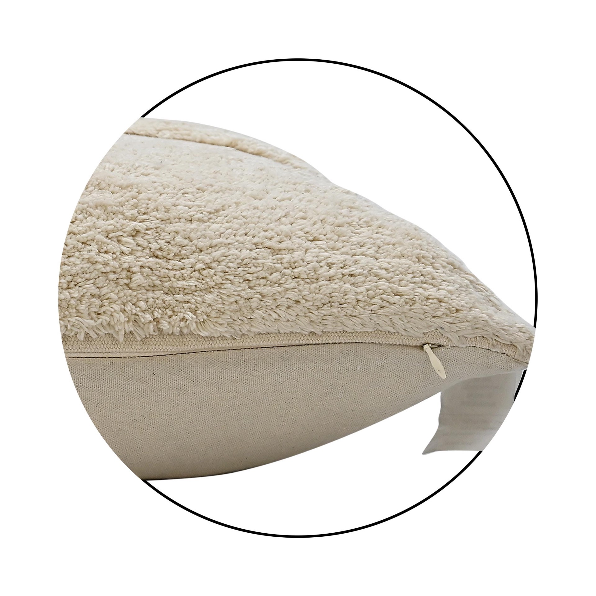 slide 6 of 6, Origin 21 18-in x 18-in Ivory Square Indoor Decorative Pillow, 1 ct