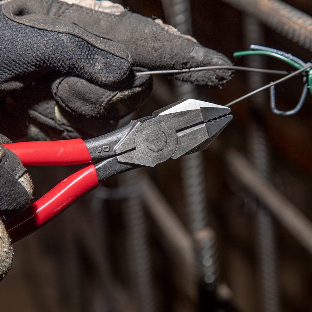 slide 6 of 6, Klein Tools Ironworker's Pliers, Aggressive Knurl, 9-Inch, 1 ct