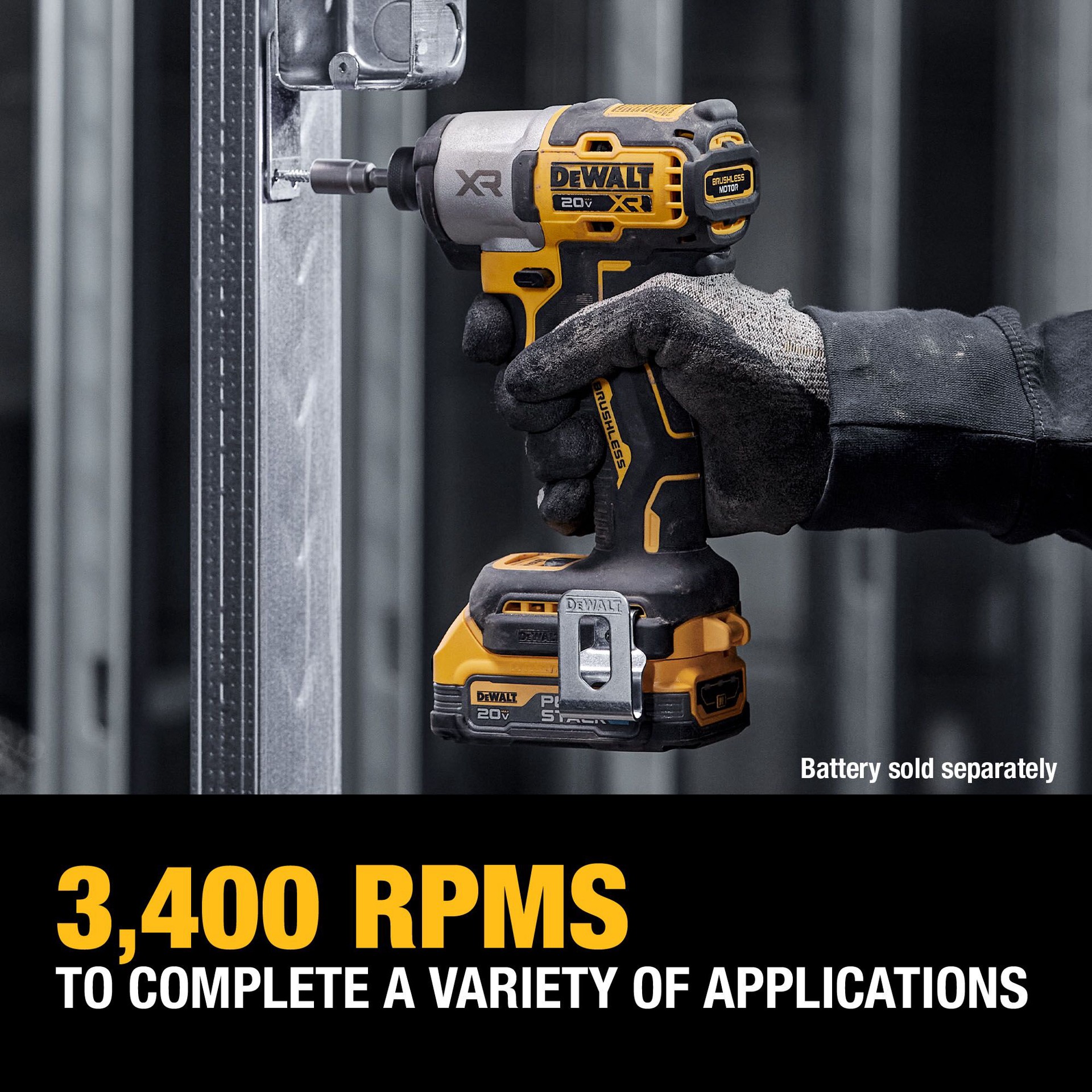 slide 6 of 6, DEWALT XR 20-volt max 1/4-in Brushless Cordless Impact Driver (Battery Not Included and Charger Not Included ), 1 ct