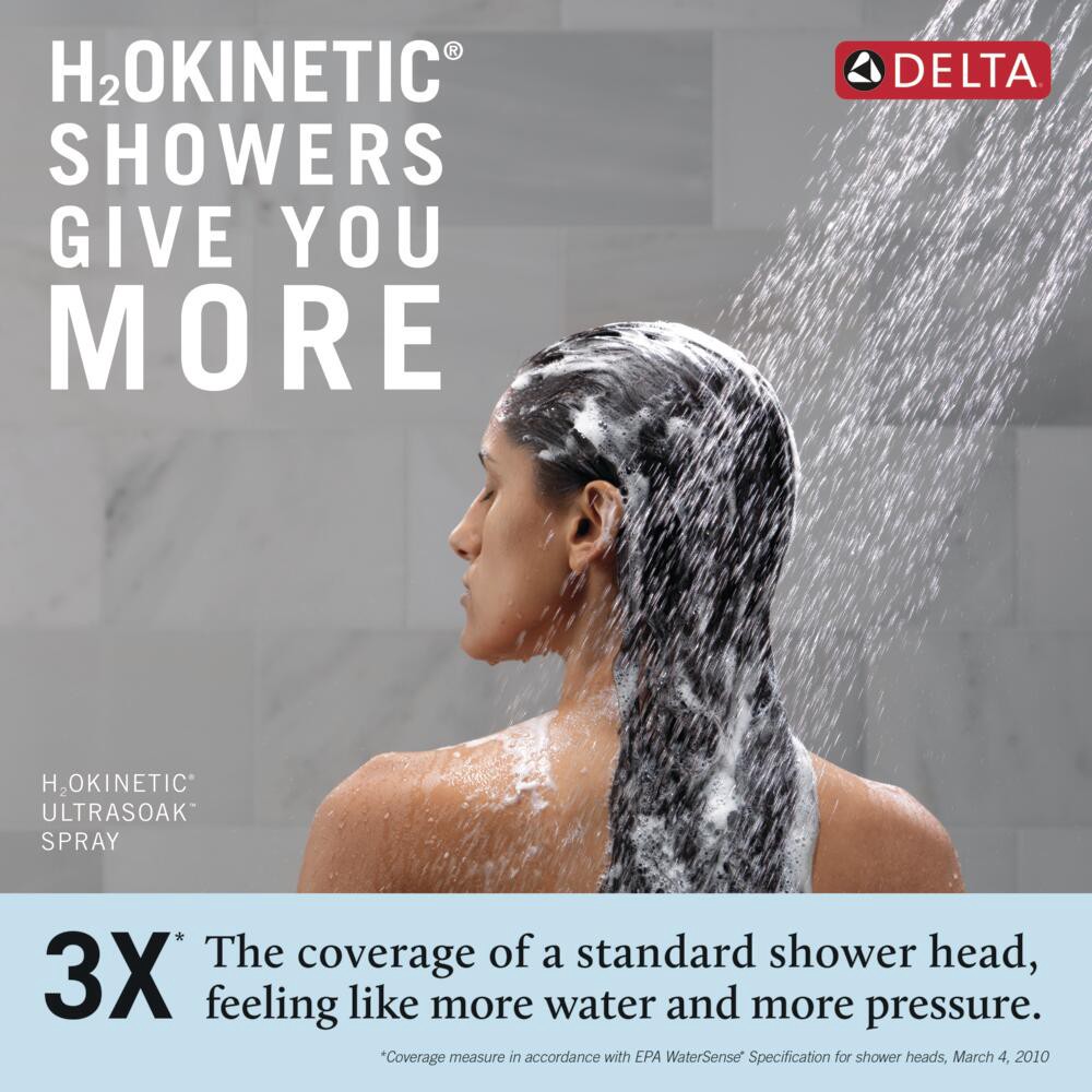 slide 3 of 6, Delta Sparrow Champagne Bronze 1-handle 6-in Round Bathtub and shower Faucet (Multi-function), 1 ct