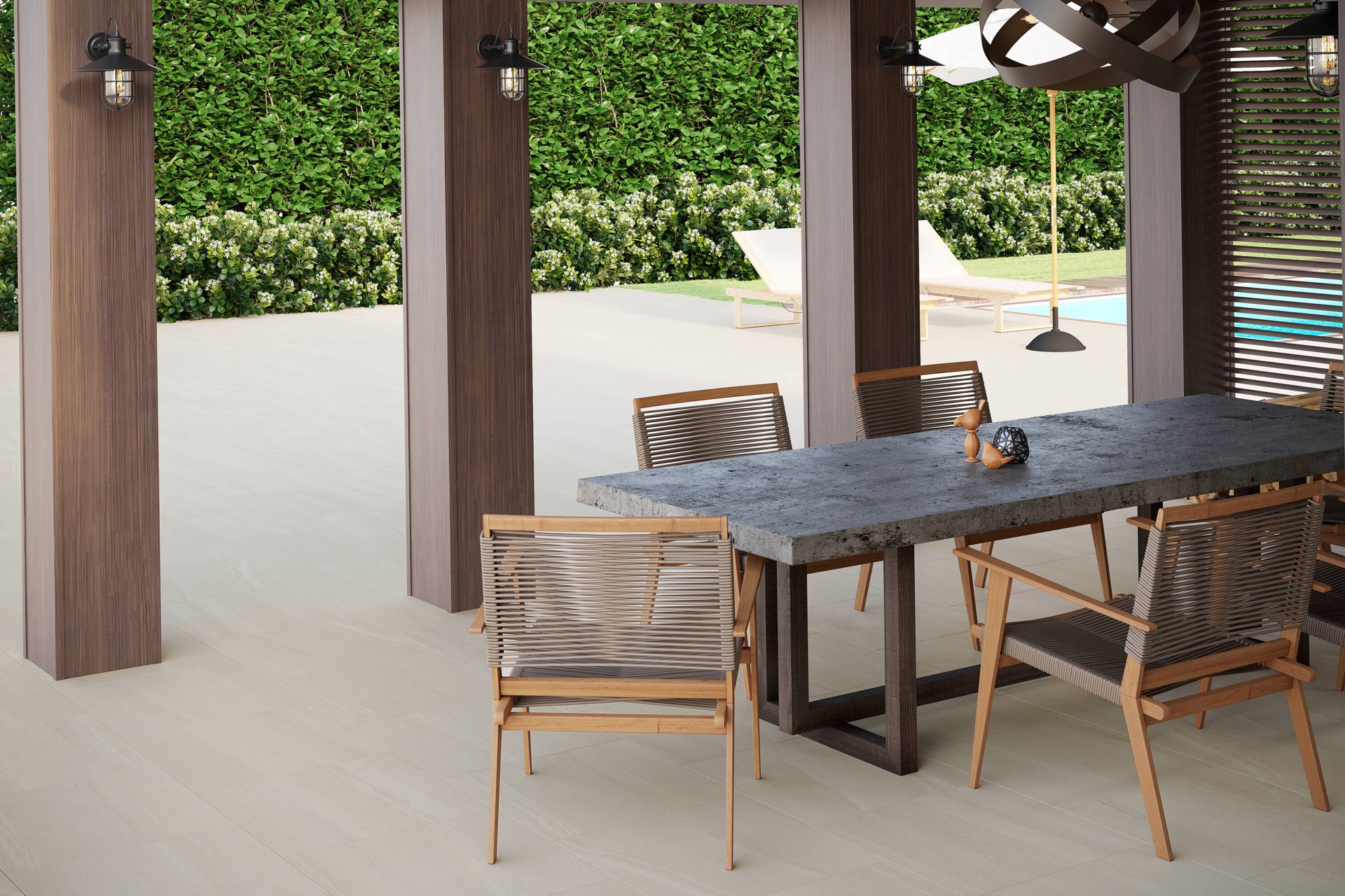 slide 4 of 6, Satori 24-in L x 24-in W x 0.75-in H Square Carlton Mist Porcelain Paver, 1 ct