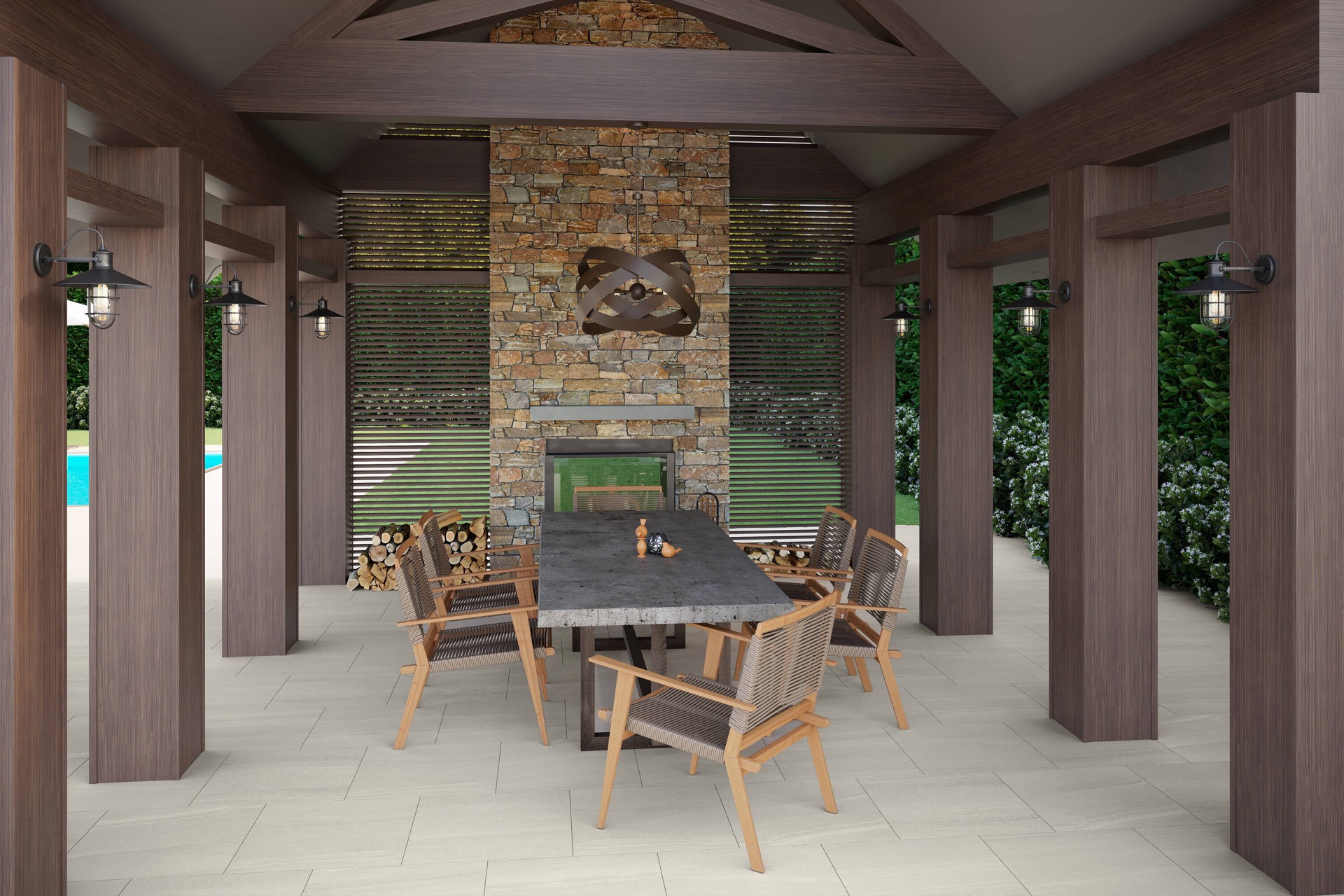 slide 5 of 6, Satori 24-in L x 24-in W x 0.75-in H Square Carlton Mist Porcelain Paver, 1 ct
