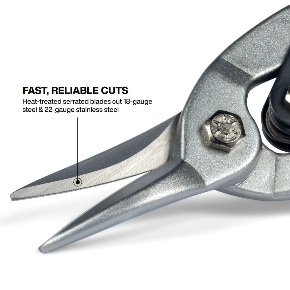 slide 2 of 4, Klein Tools Aviation Snips, Straight, 1 ct