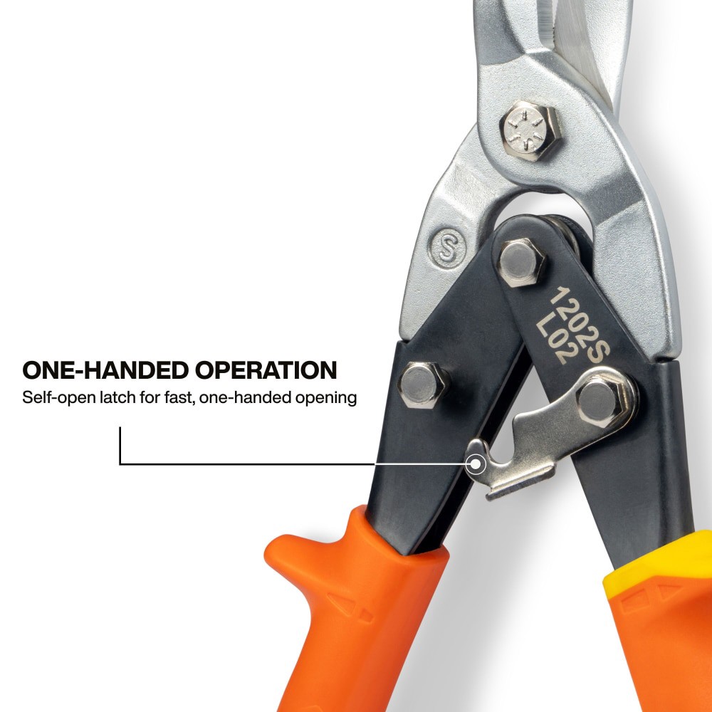 slide 3 of 4, Klein Tools Aviation Snips, Straight, 1 ct