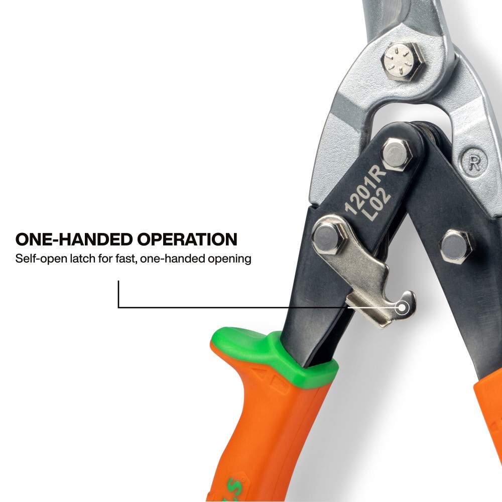 slide 3 of 4, Klein Tools Aviation Snips, Right, 1 ct