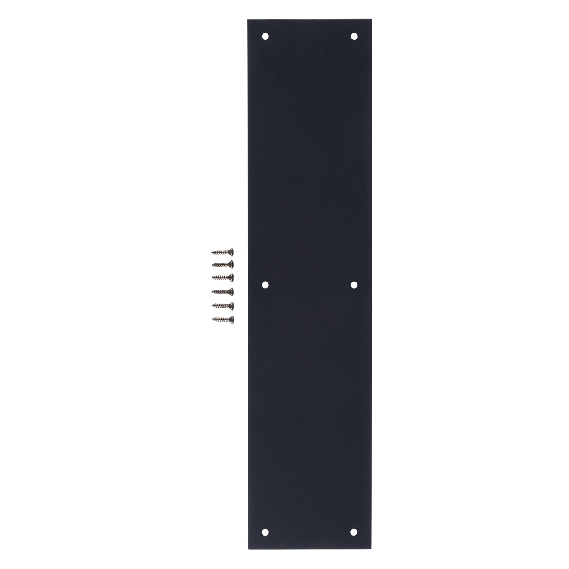 slide 5 of 6, BRINKS COMMERCIAL Industrial Duty Commercial 3-1/2-in W x 15-in H Black Push plate, 1 ct