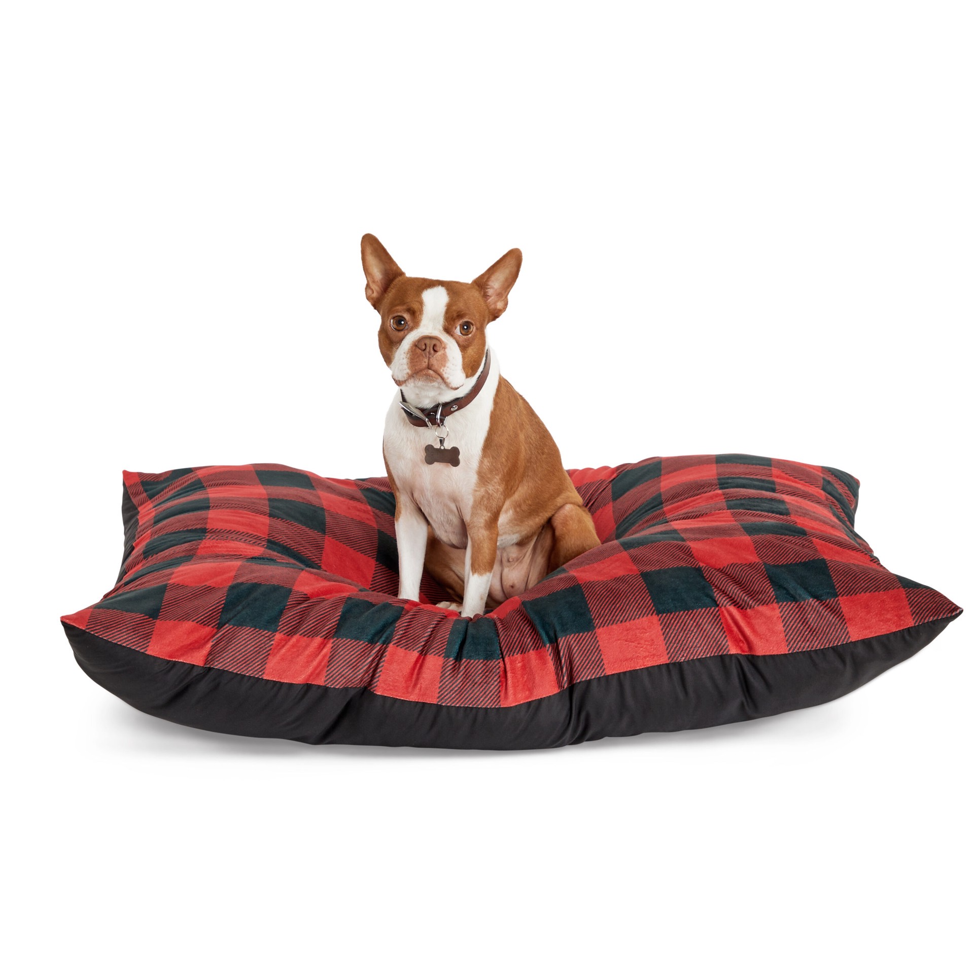 slide 2 of 4, Petco Rectangular Red Polyester Pillow Bed (Any), 1 ct