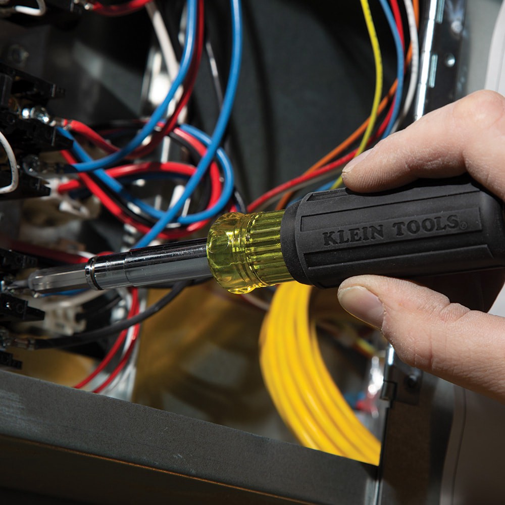 slide 4 of 6, Klein Tools 11-in-1 Magnetic Screwdriver / Nut Driver, 1 ct