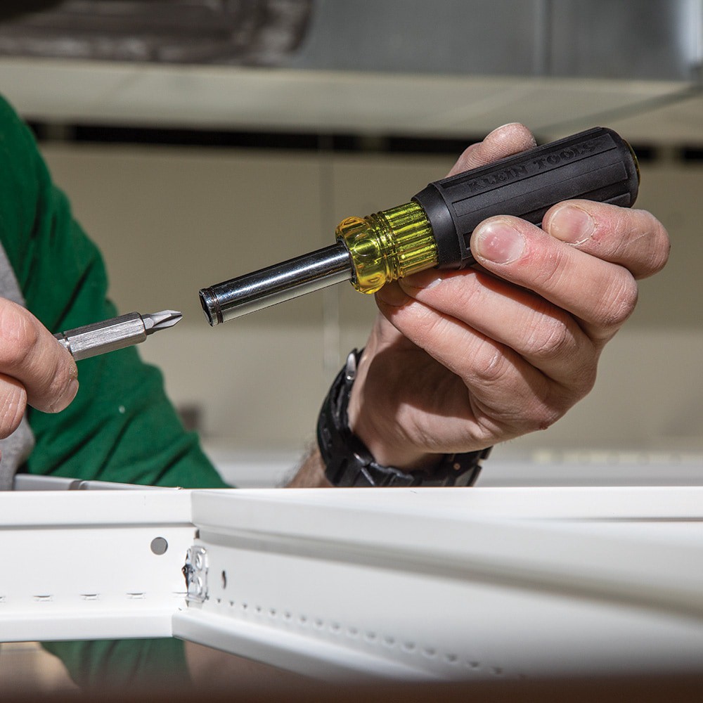 slide 5 of 6, Klein Tools 11-in-1 Magnetic Screwdriver / Nut Driver, 1 ct