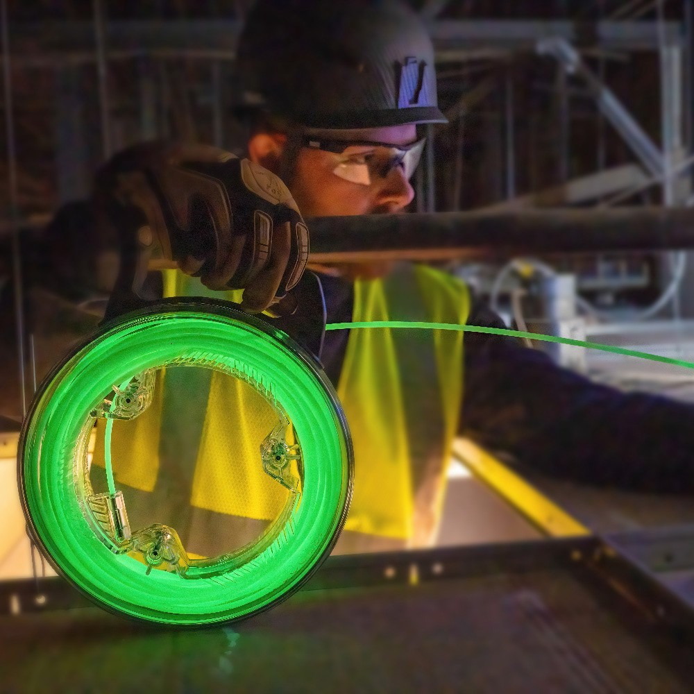 slide 6 of 6, Klein Tools Glow in the Dark Fish Tape, 40-Foot, 1 ct