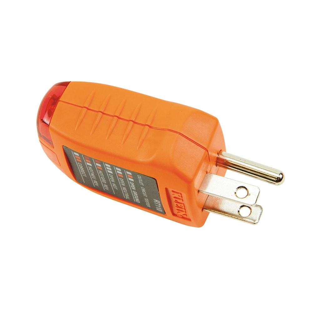 slide 5 of 6, Klein Tools Receptacle Tester, 1 ct