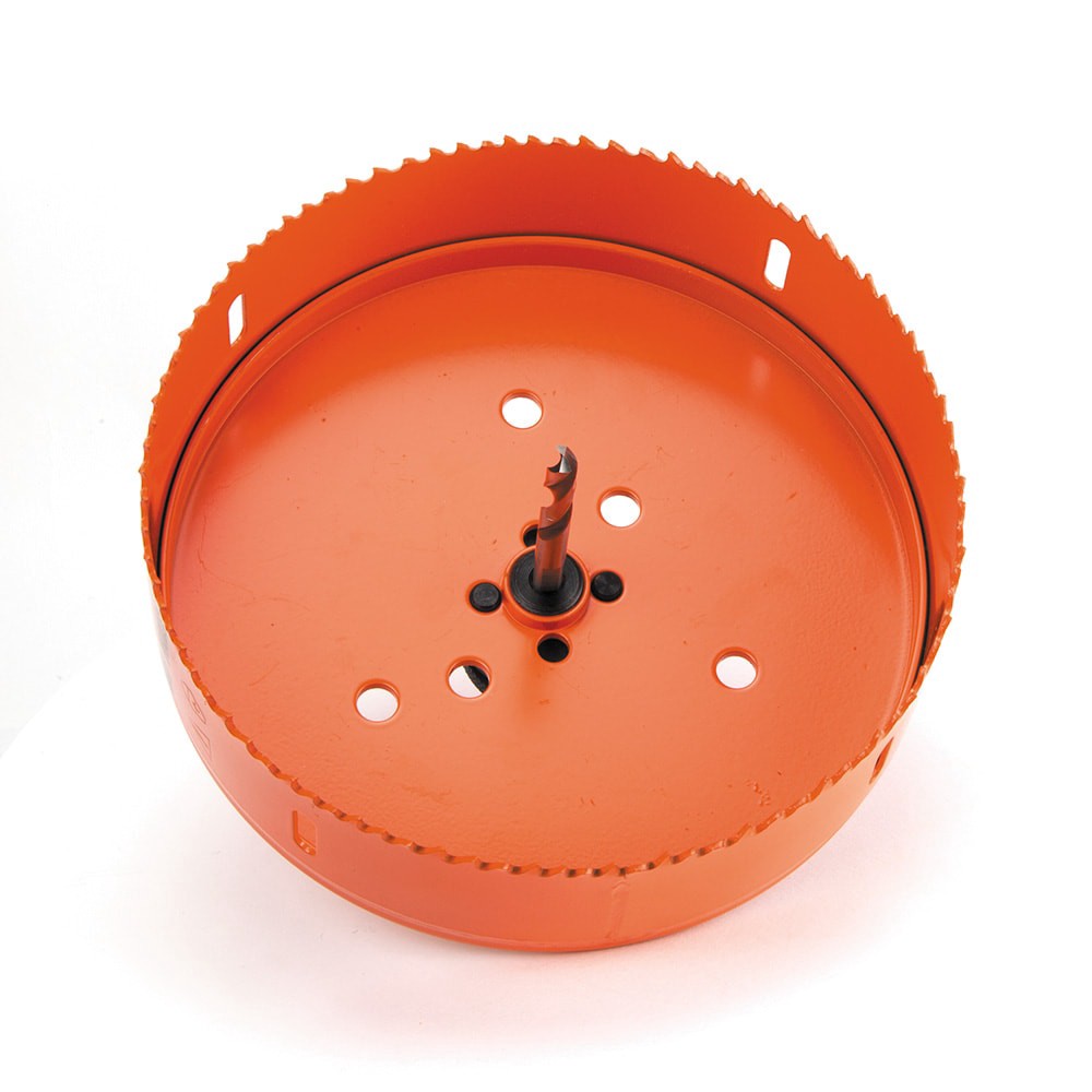 slide 5 of 6, Klein Tools Bi-Metal Hole Saw, 6-3/8-Inch, 1 ct