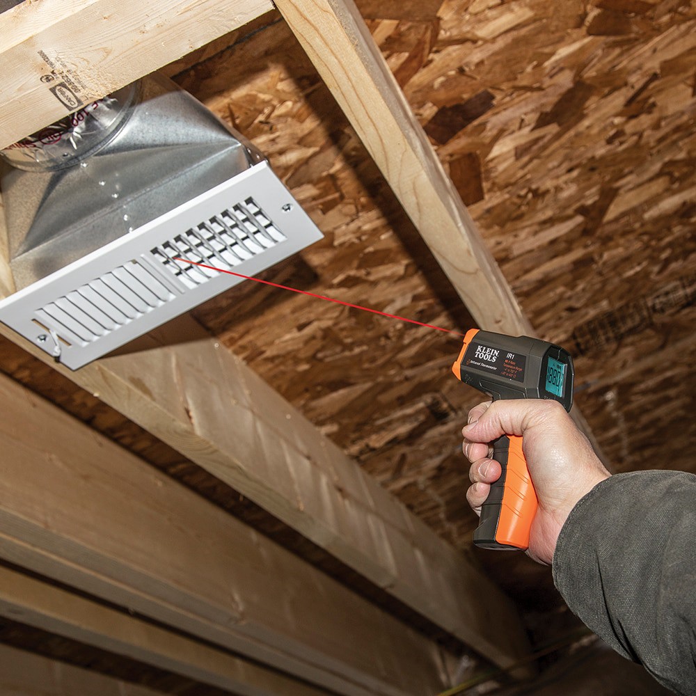 slide 4 of 6, Klein Tools Infrared Thermometer with GFCI Receptacle Tester, 1 ct