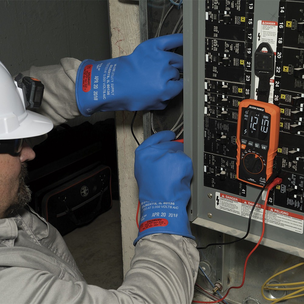 slide 6 of 6, Klein Tools Slim Digital Multimeter, TRMS Auto-Ranging, 600V, Temp, 1 ct