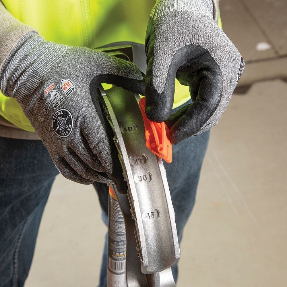 slide 5 of 6, Klein Tools Aluminum Conduit Bender Full Assembly, 3/4-Inch EMT with Angle Setter, 1 ct