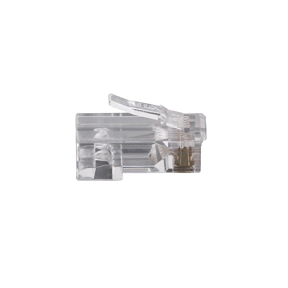 slide 6 of 6, Klein Tools Pass-Thru Modular Data Plugs RJ45-CAT6, 10-Pack, 1 ct