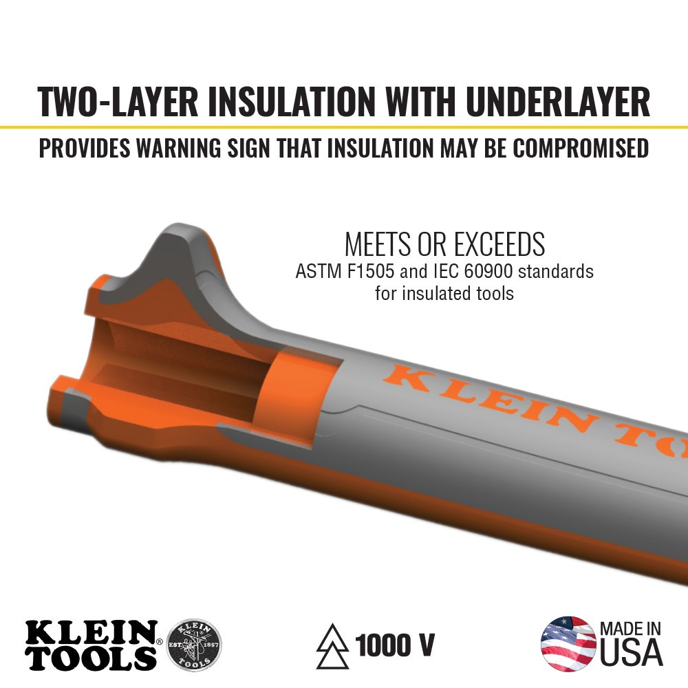 slide 3 of 6, Klein Tools 1000V Insulated Tool Set, 5-Piece, 1 ct