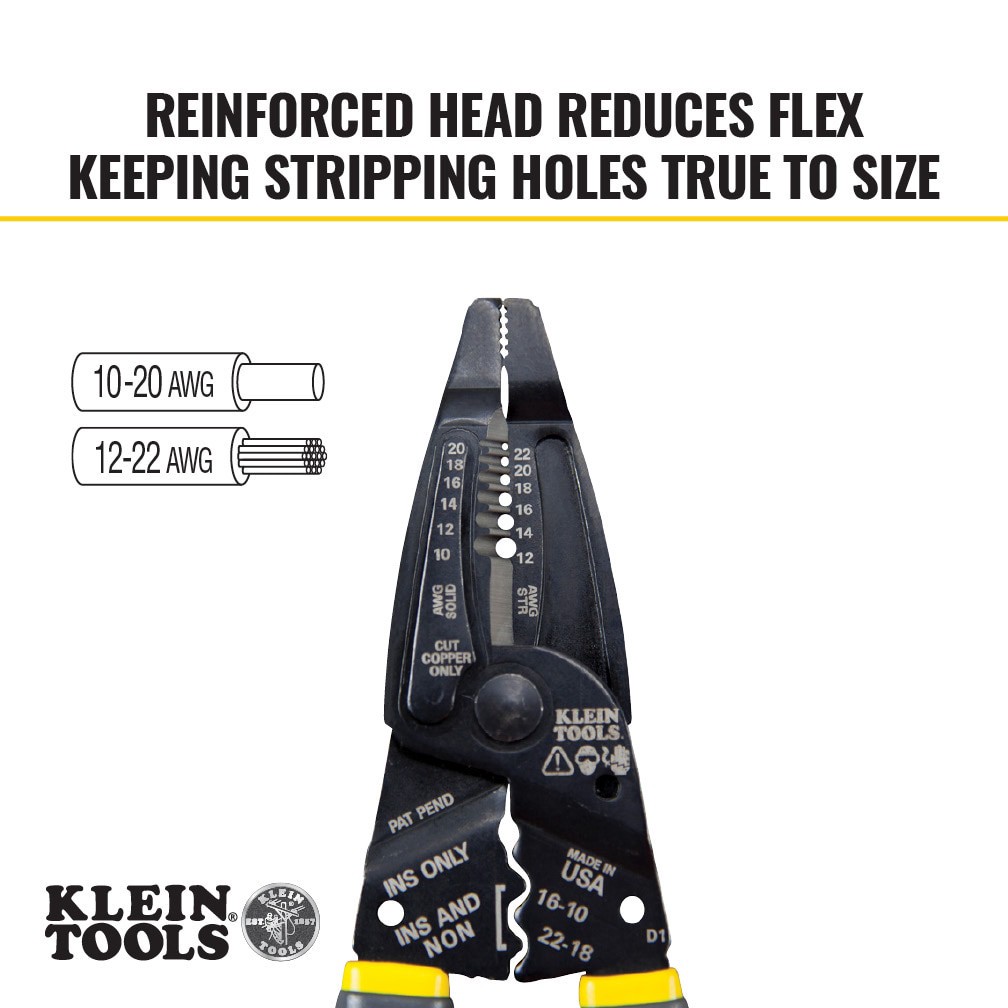 slide 4 of 6, Klein Tools Klein-Kurve Long-Nose Wire Stripper, Wire Cutter, Crimping Tool, 1 ct