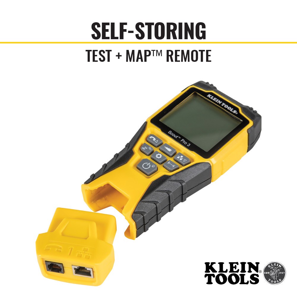 slide 5 of 6, Klein Tools Ethernet Cable Tester Kit with Scout Pro 3 Tester, Remotes and Adapter, 1 ct