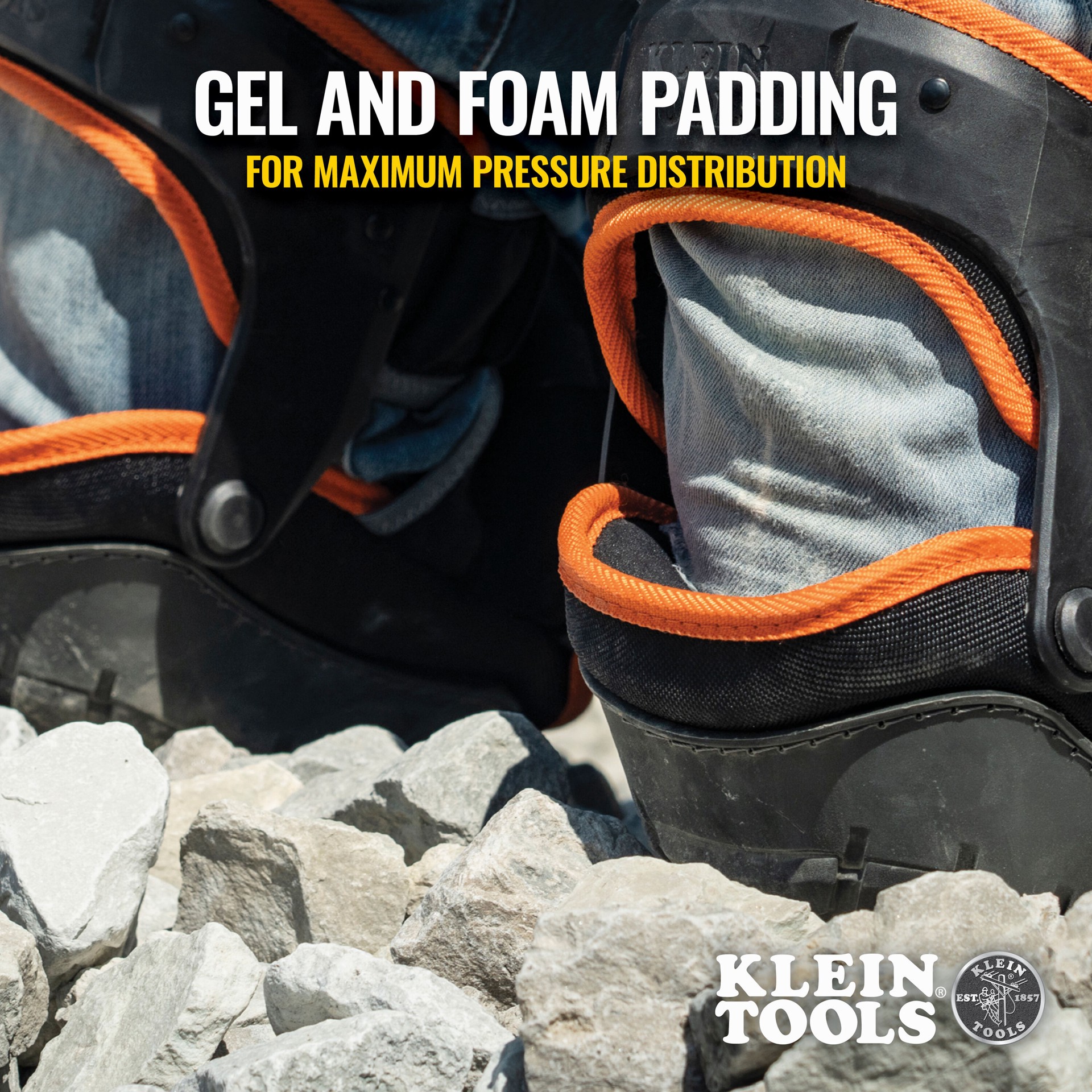slide 3 of 6, Klein Tools Heavy Duty Hinged Knee Pads, 1 ct