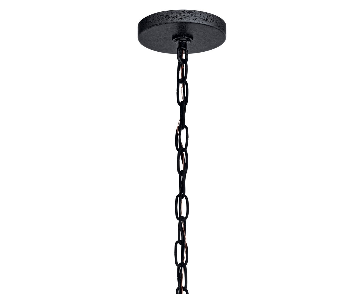 slide 5 of 6, allen + roth Winship 3 -Light Bronze Modern/contemporary Drum Medium Hanging Pendant light, 1 ct