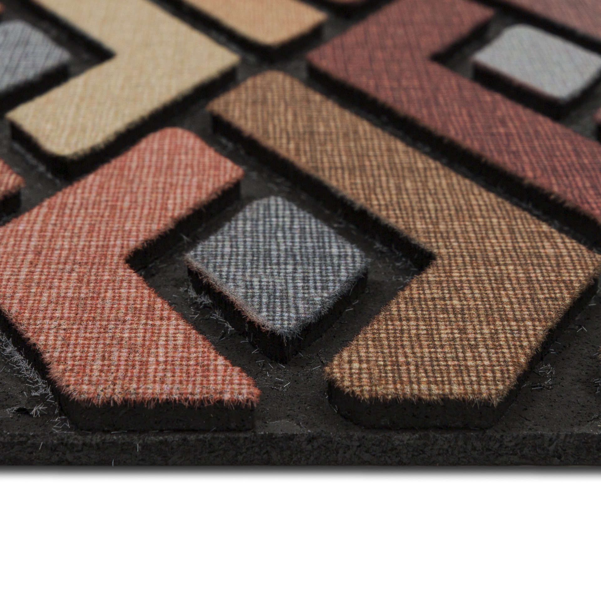 slide 2 of 6, allen + roth 18-in x 30-in Multi Non-Slip Grip Outdoor Door Mat, 1 ct