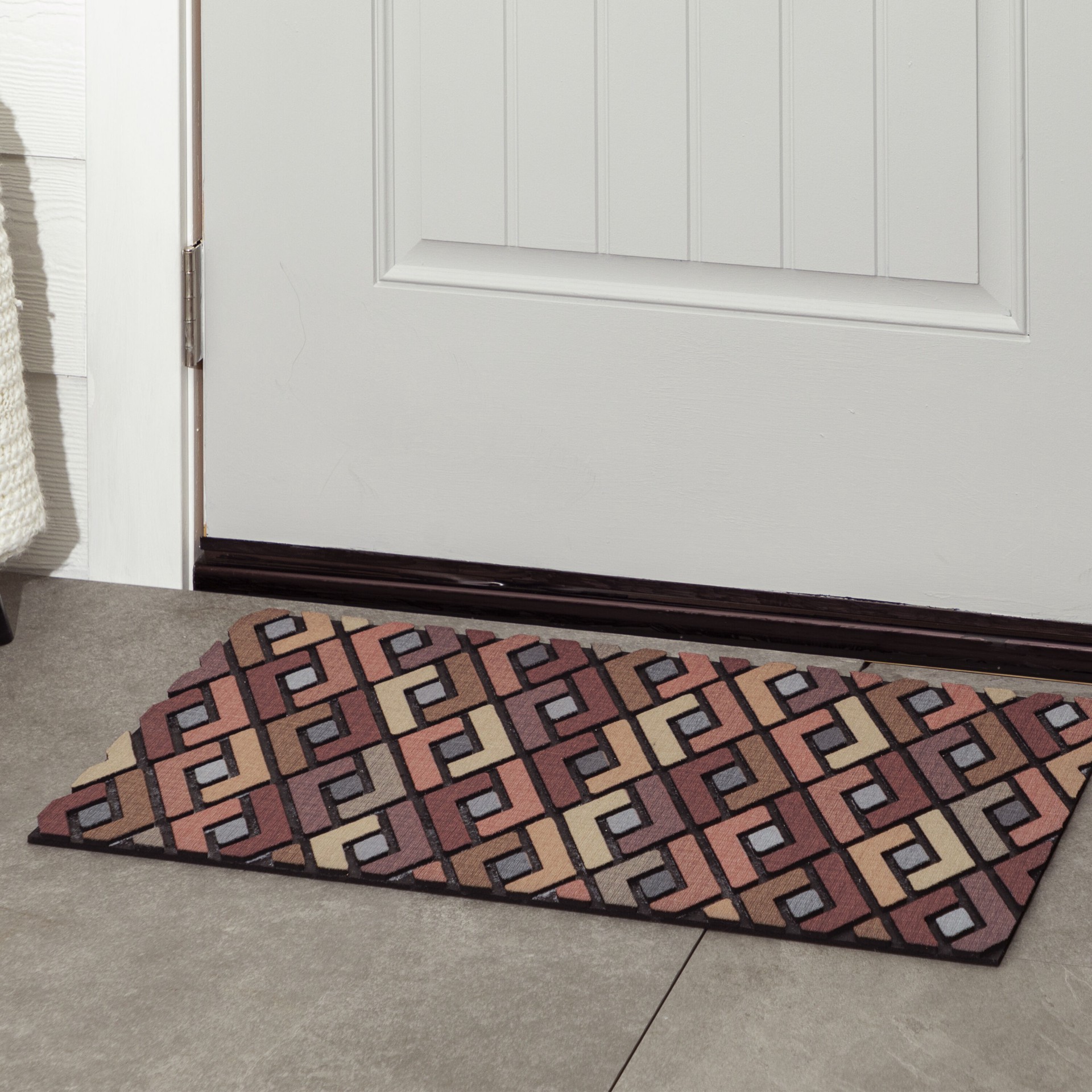 slide 5 of 6, allen + roth 18-in x 30-in Multi Non-Slip Grip Outdoor Door Mat, 1 ct