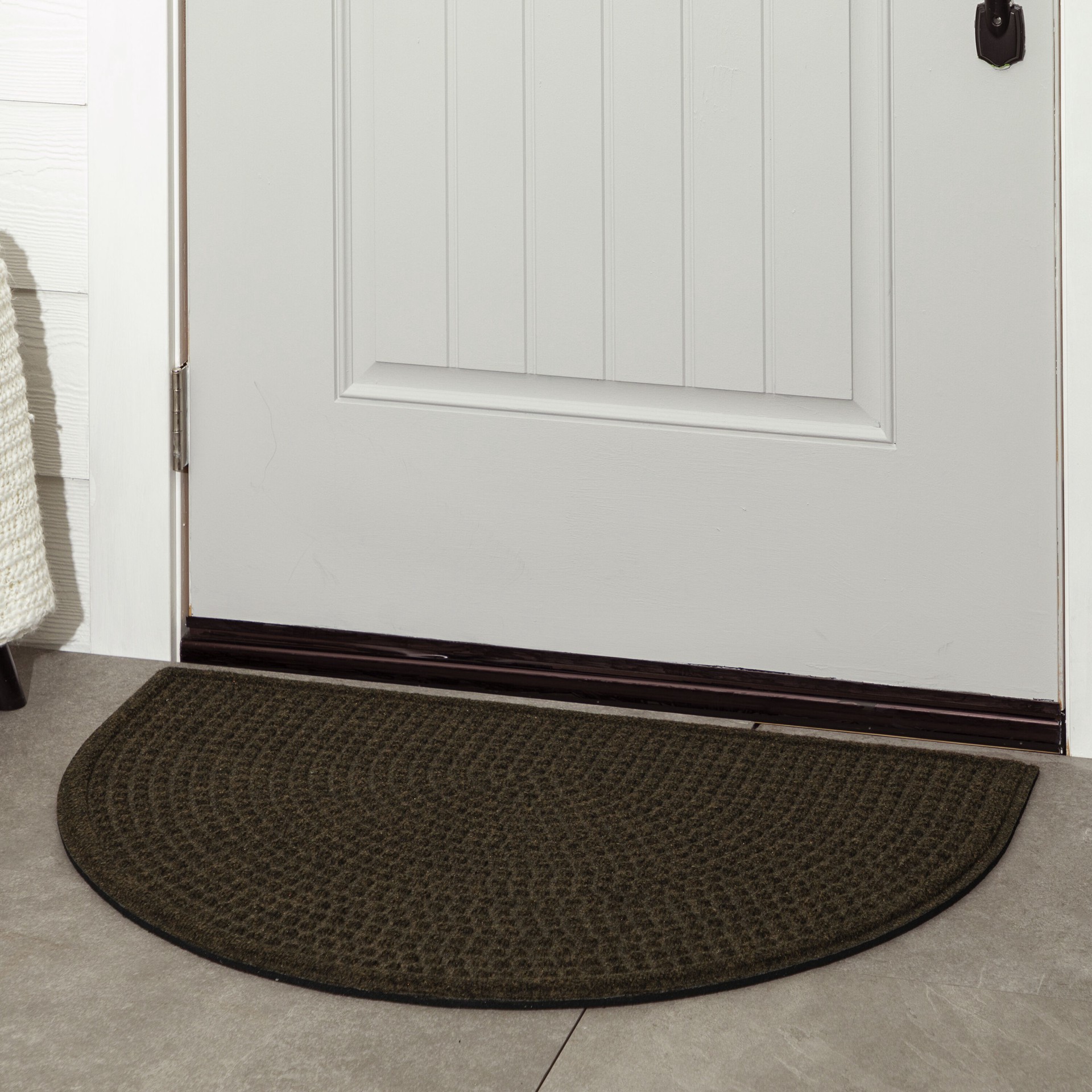 slide 5 of 6, allen + roth Brown Non-Slip Grip Indoor or outdoor Door Mat, 1 ct