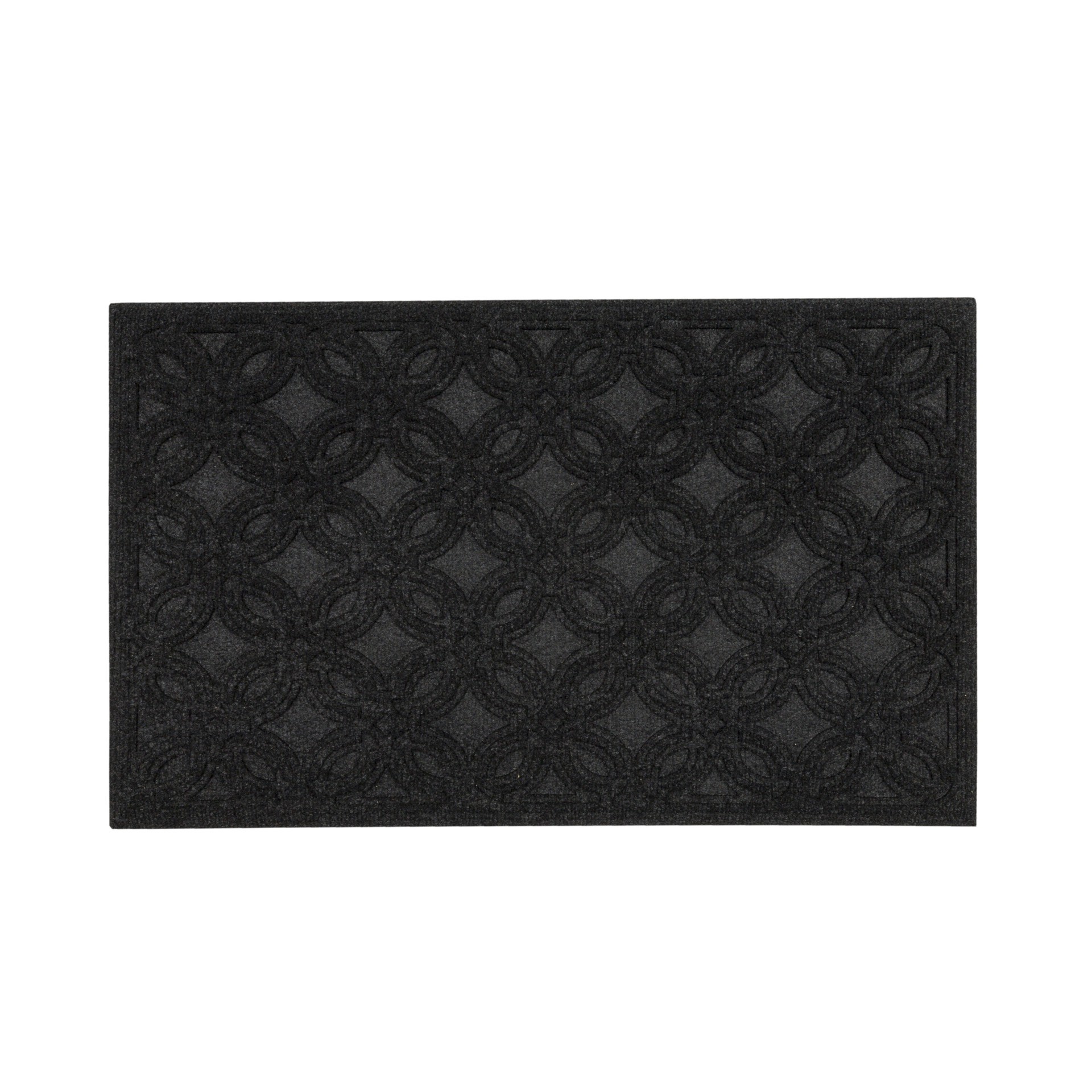 slide 4 of 6, allen + roth 18-in x 30-in Gray Non-Slip Grip Indoor or outdoor Door Mat, 1 ct